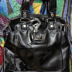 Marc Jacobs Black Patent Leather Shoulder Bag